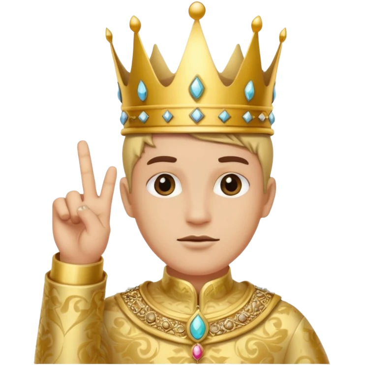 🖕🏻+👑 emoji