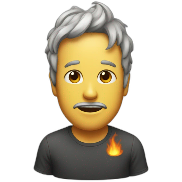 Burned emoji