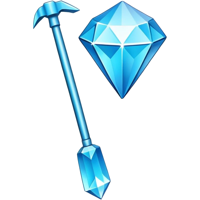 Minecraft diamond hoe emoji