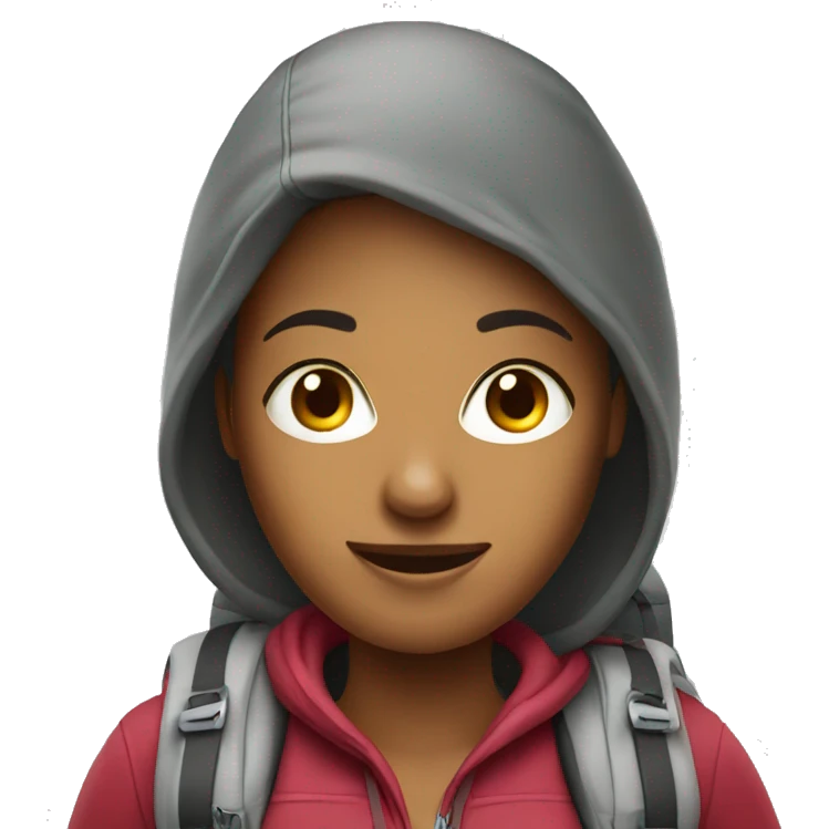 Backpacker woman emoji