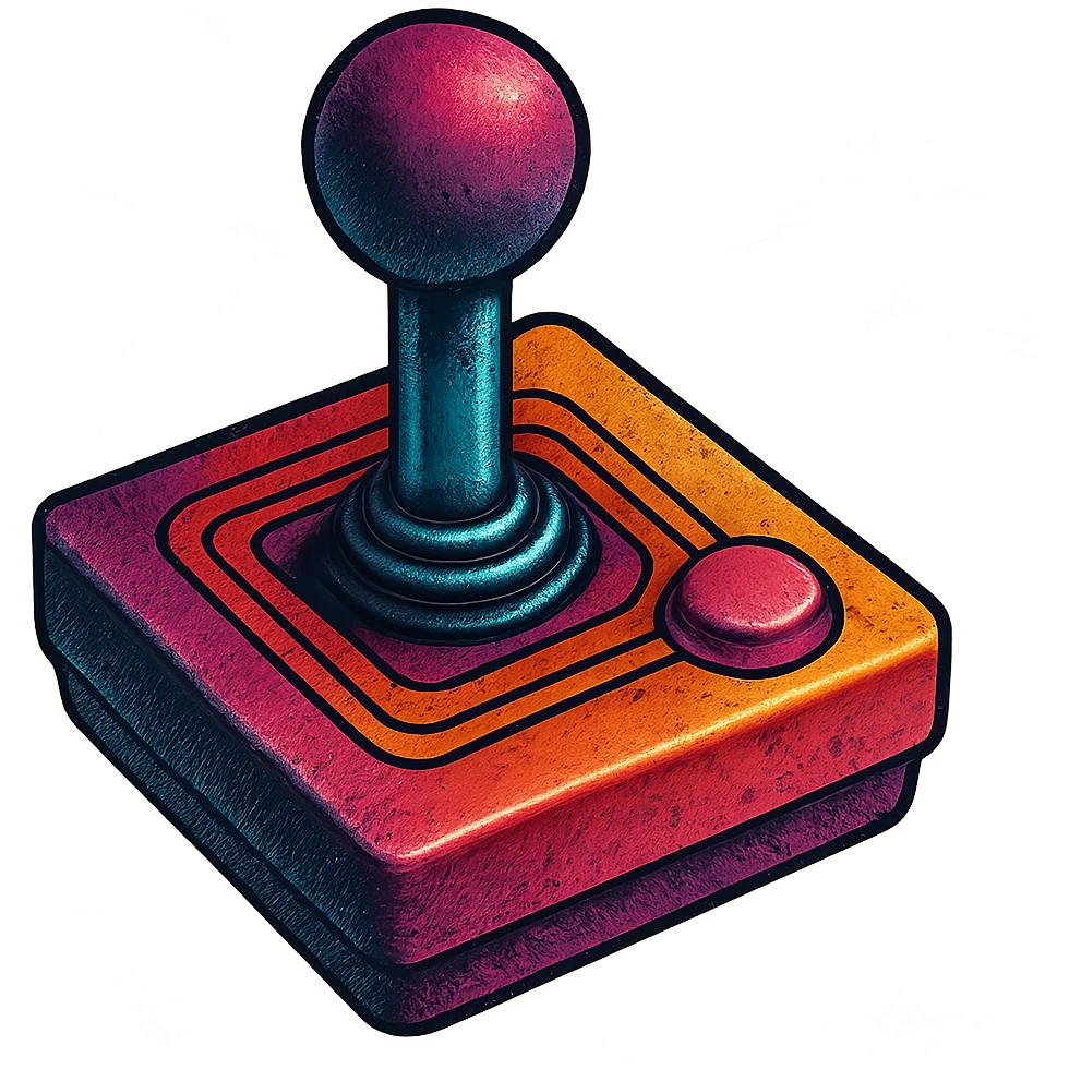 a vintage joystick emoji