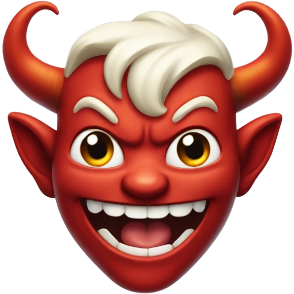 smiling devil with a halo above the head emoji