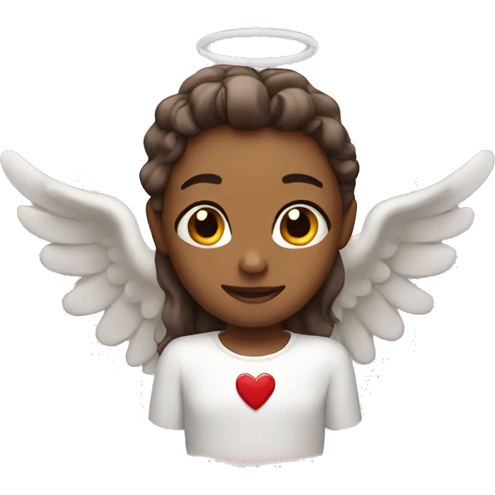 Heart angel emoji
