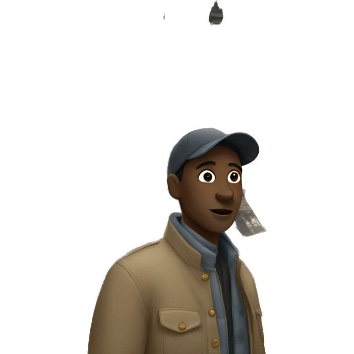 black person in paris emoji