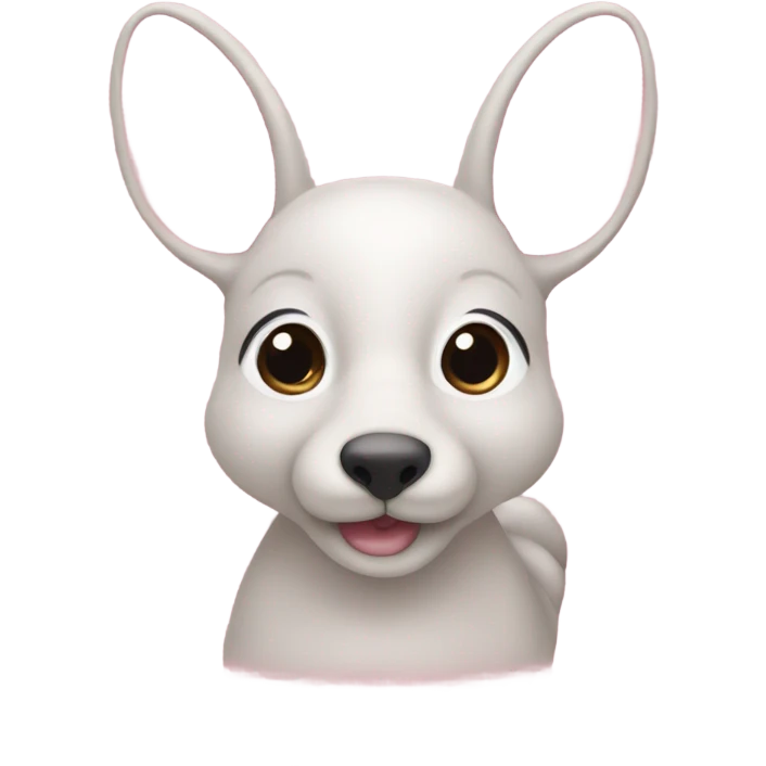 Orelhas de coelho com um lacinho rosa  emoji
