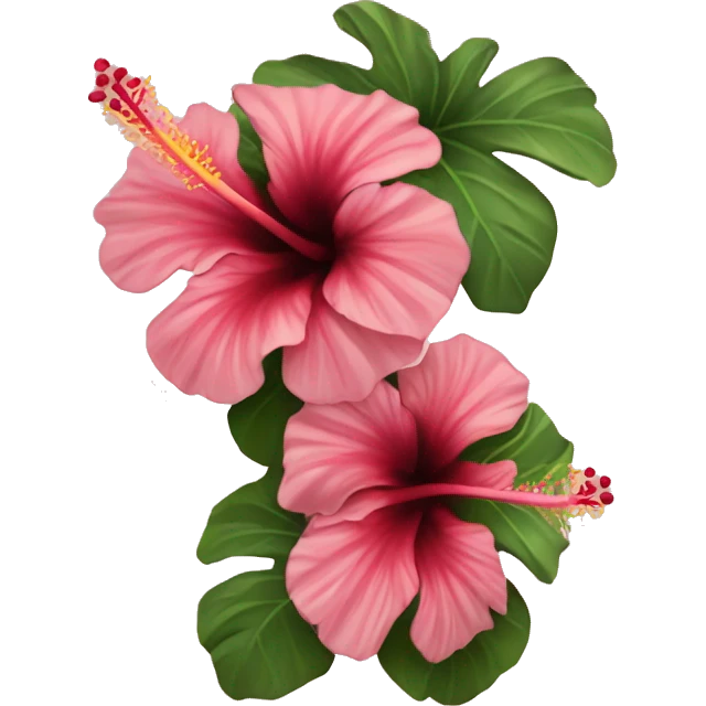 ￼ Hibiscus flower￼ emoji