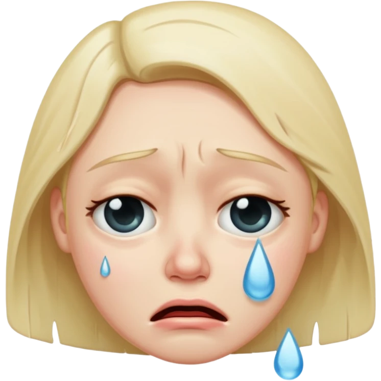 Crying face emoji