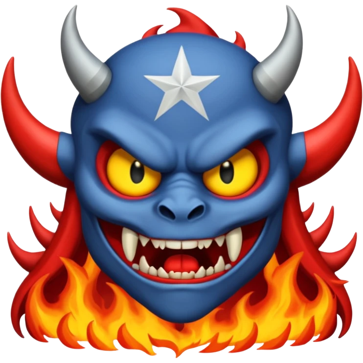 A 9/11 crash demon emoji