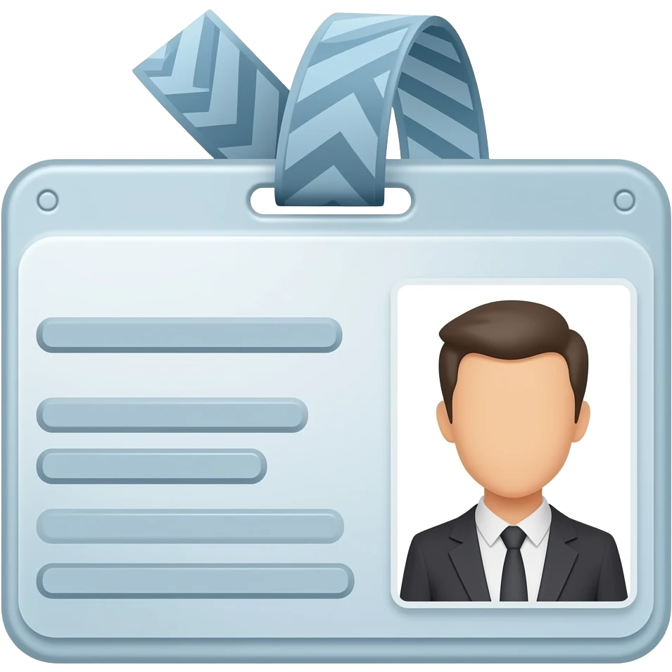 id card name only no photo emoji