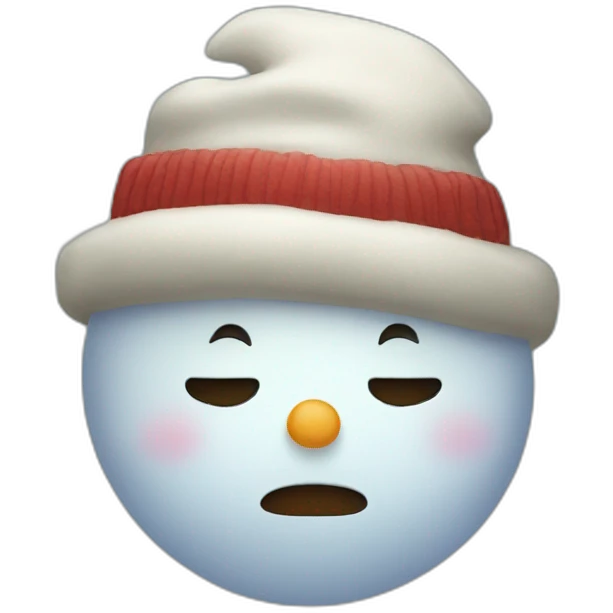 sad snowman emoji