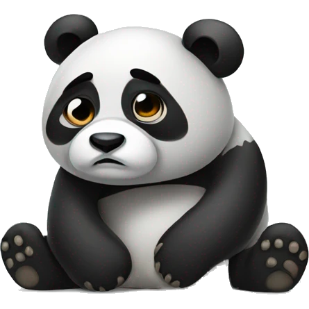 Sad panda emoji