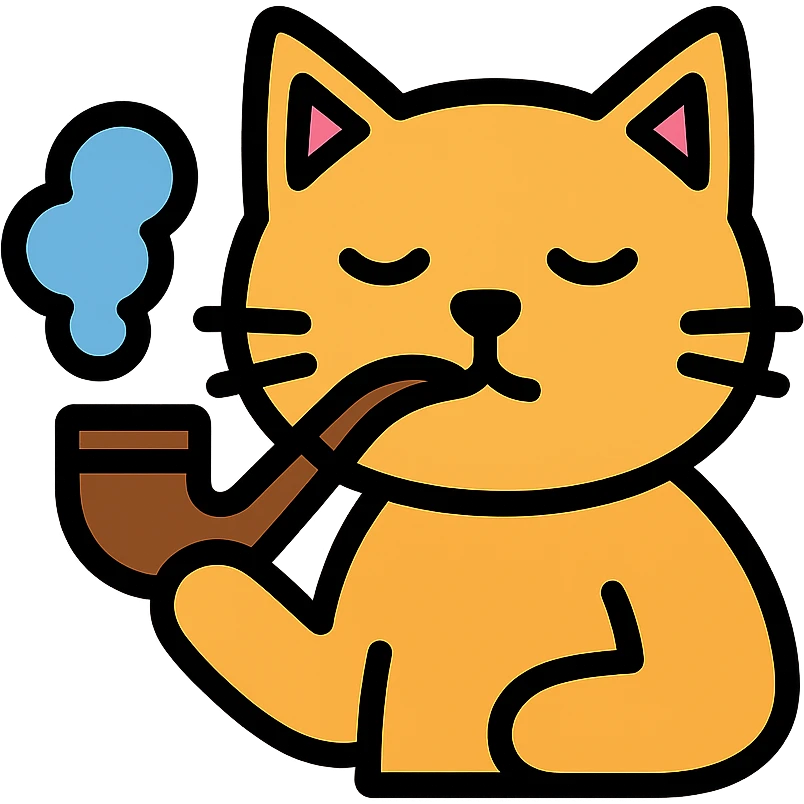 smoking cat emoji