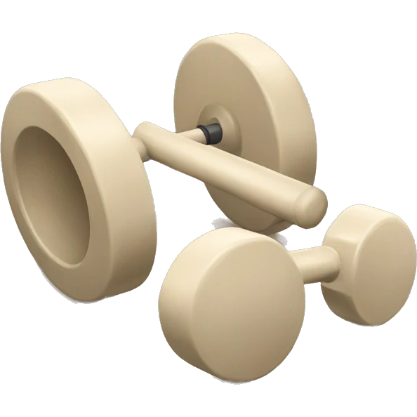 Training equipment in beige color  emoji