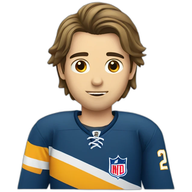 Baudet playing ice hockey emoji