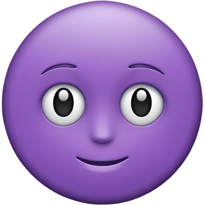 Rond violet normal emoji