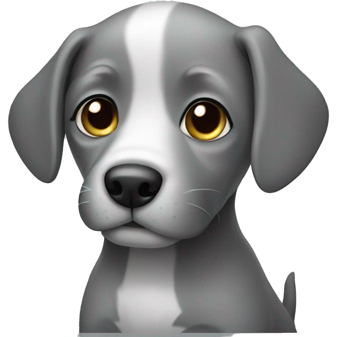 grey puppy emoji
