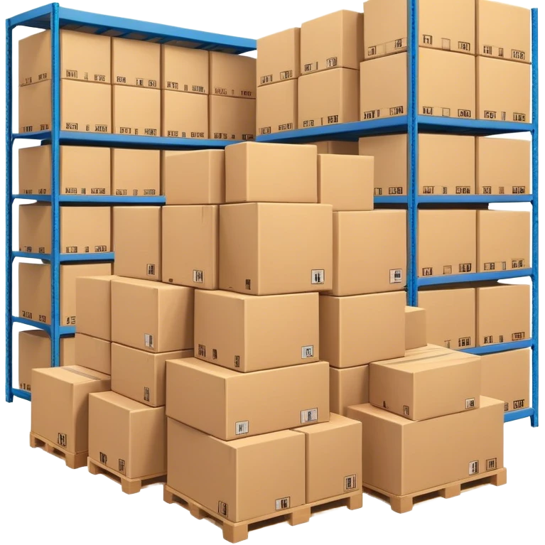 A very full warehouse emoji