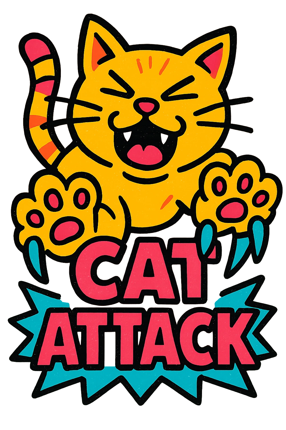 cat attack emoji