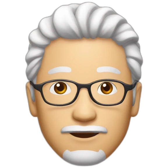 spectacle-pinkhair-middleage-man-japanese emoji