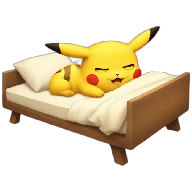 Pikachu sleep emoji