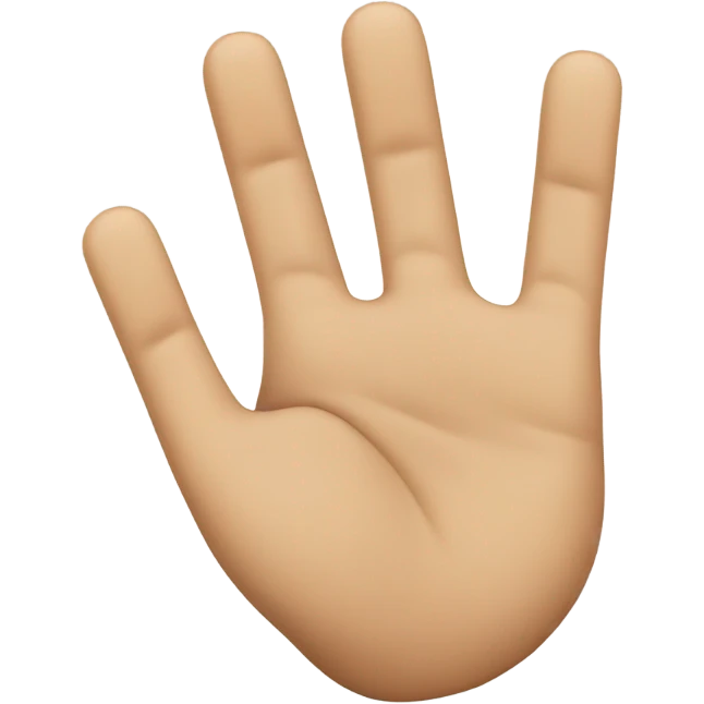 Three finger emoji emoji