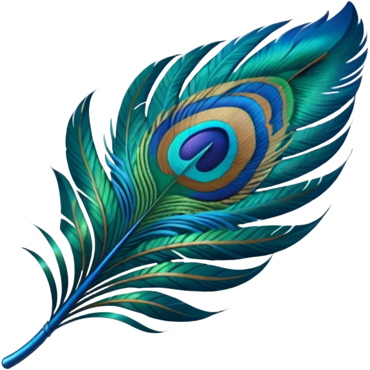 Peacock feather emoji