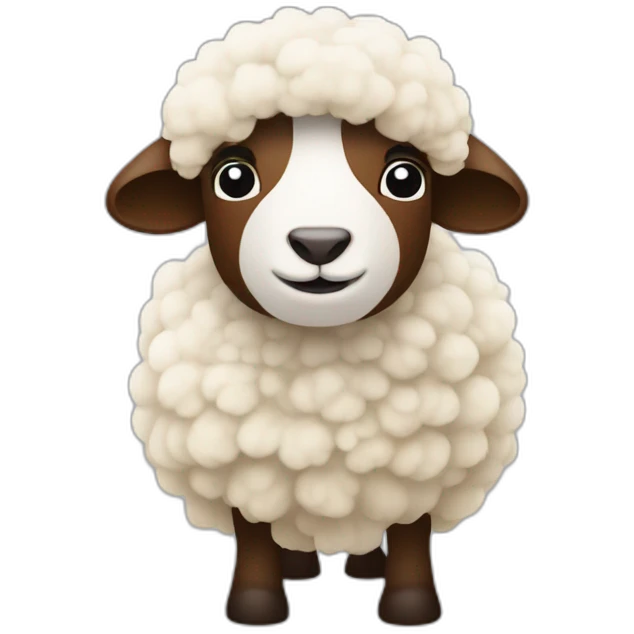 Mouton dans le sable emoji