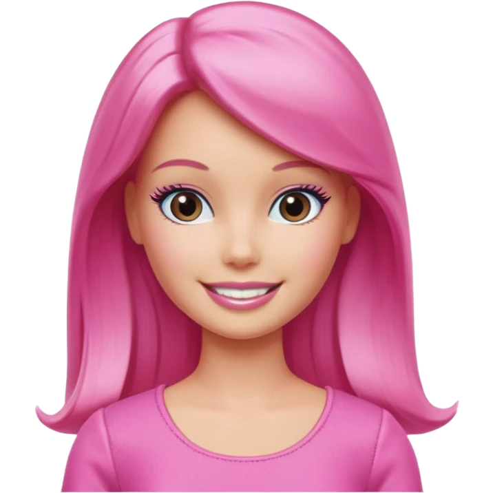 pink barbie emoji