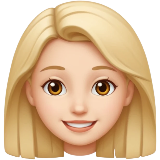 Now, the same girl but with a happy face please emoji