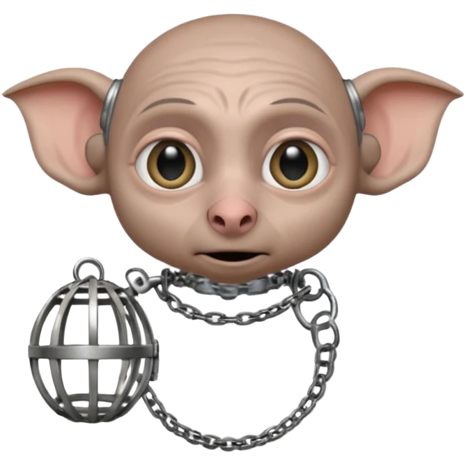 Dobby in chastity cage emoji