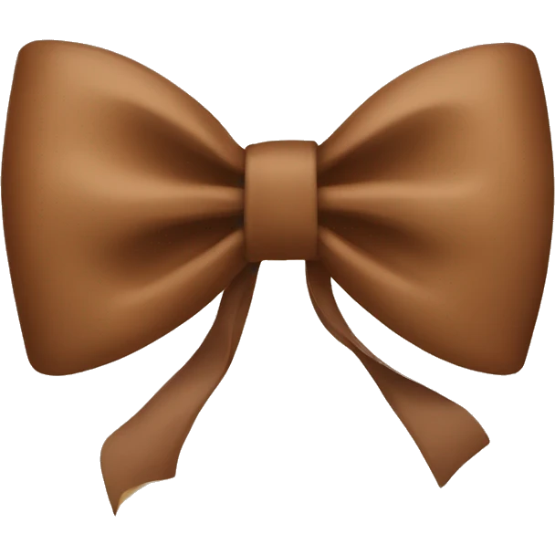 Brown bow  emoji