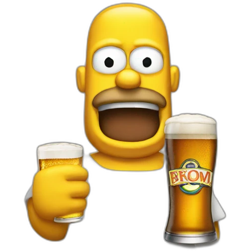 Homer beer emoji