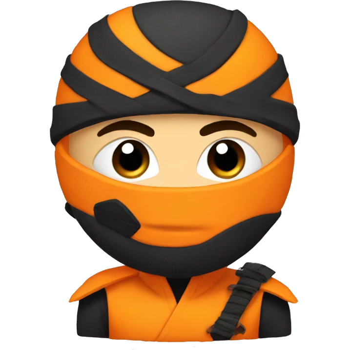 orange ninja emoji