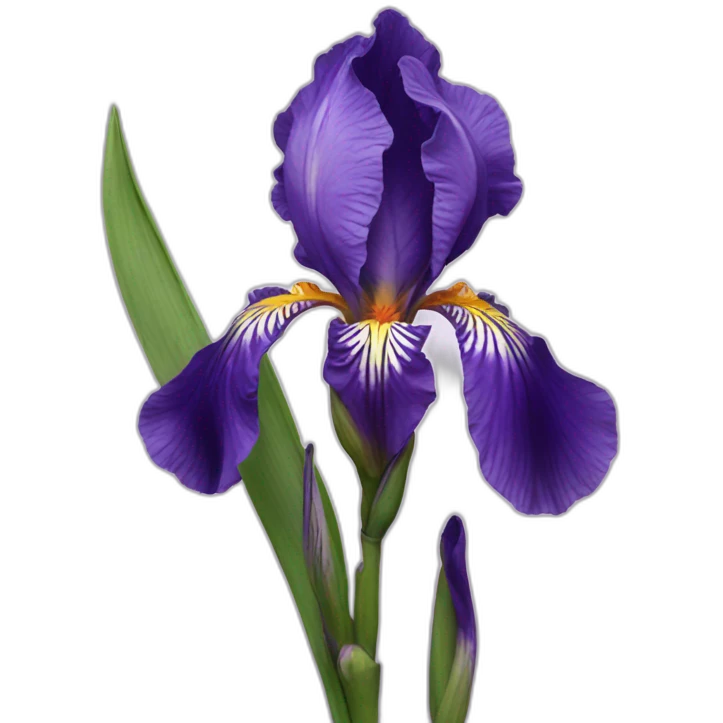 Iris flower emoji