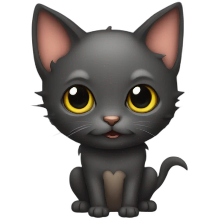 Kitty-bat emoji