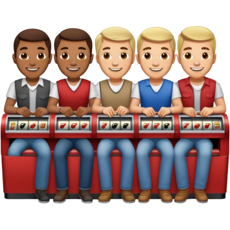 men doing slots emoji