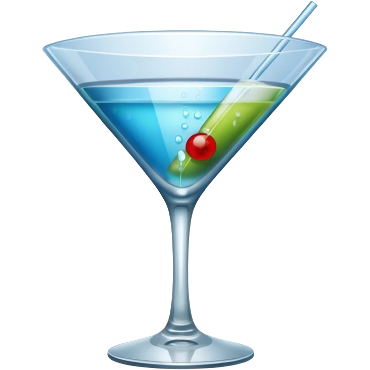 Martini glass using a phone emoji