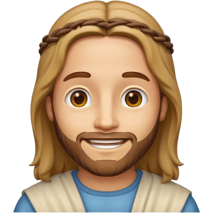 Make a jesus christ cartoon emoji like iphone emoji
