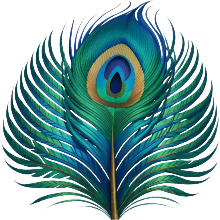 Peacock feather emoji
