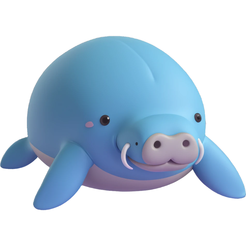adorable manatee emoji