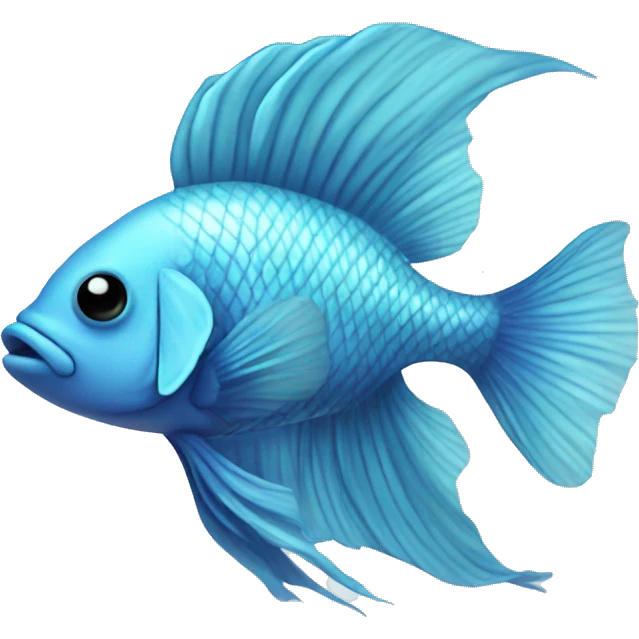 pastel blue beta fish emoji