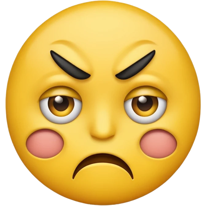Emoji that looks fed up emoji