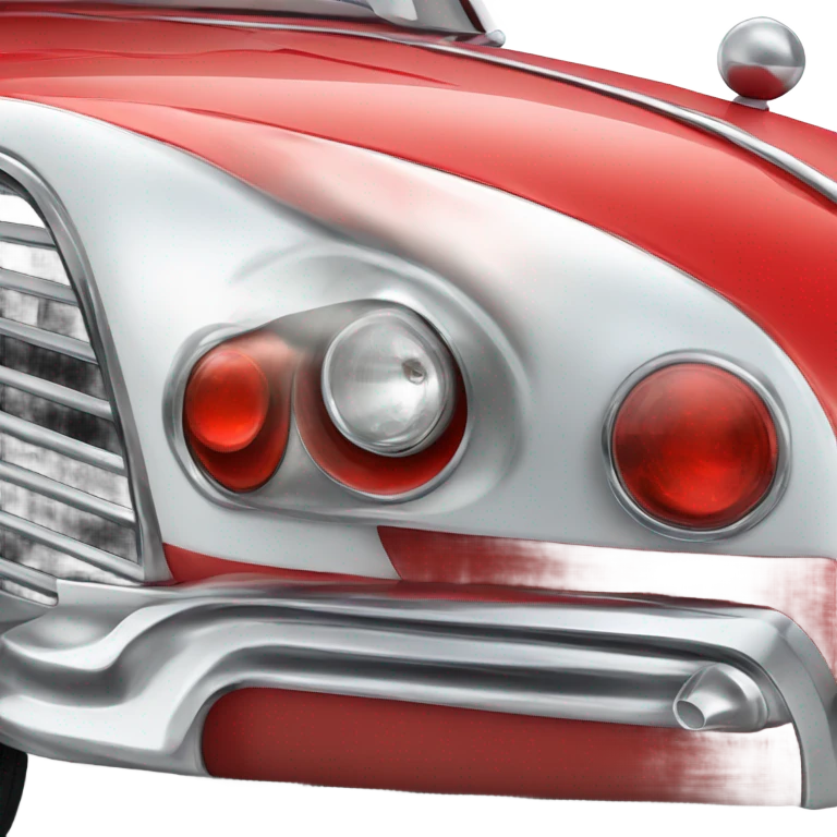 red vintage russian car emoji