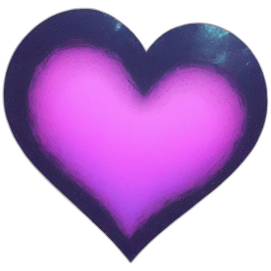 shoegaze grunge glitched heart emoji