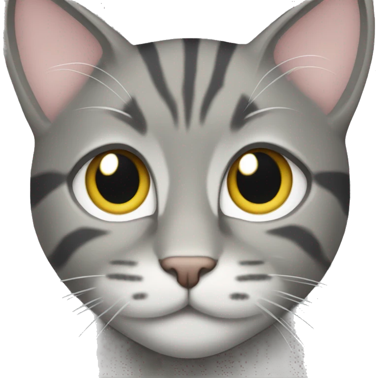 gray tabby cat emoji