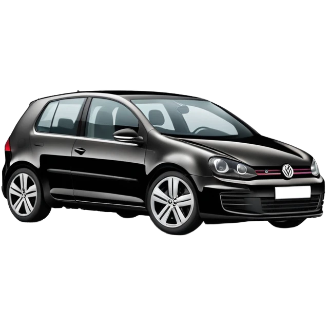 black volkswagen golf 5 emoji