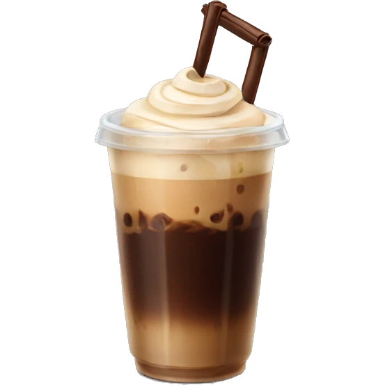 ice coffee with vanilla  emoji