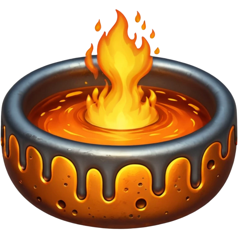 Melting iron emoji emoji