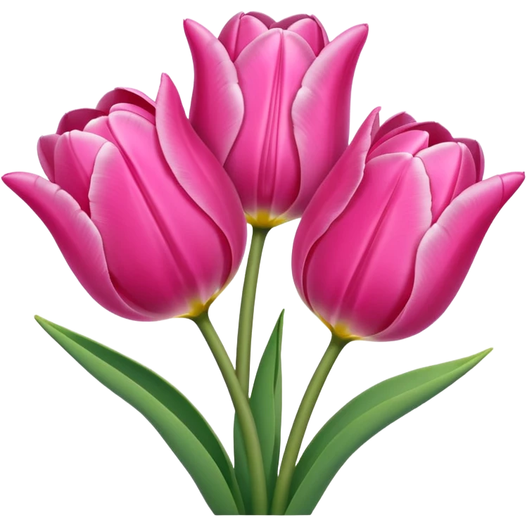 pink tulips  emoji