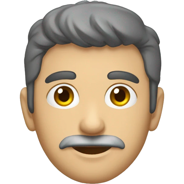 Homem de meia idade moreno de terno e oculto de grau  emoji